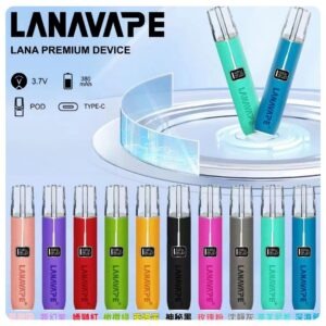 LANA 皮革充電式煙桿主機 液晶螢幕顯示電量 (LANA VAPE 霧化煙桿)