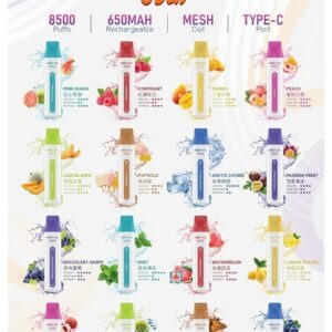 魅嗨 MEHA VBar 小白條拋棄式電子煙 8500口 (拋棄式設計)